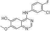 4-(3-Chloro-4-fluorophenylamino)-7-methoxyquinazolin-6-ol molecular structure (CAS 184475-71-6)