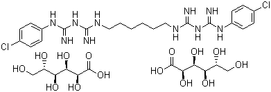 structure of CAS# 18472-51-0, Chlorhexidine digluconate