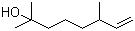 structure of CAS# 18479-58-8, 2,6-Dimethyl-7-octen-2-ol