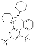 structure of CAS# 1848244-75-6, [2',4'-二(1,1-二甲基乙基)-6'-甲氧基[1,1'-联苯]-2-基]二环己基膦