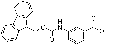 3-[[(9-Fluorenyl)methoxycarbonyl]amino]benzoic acid molecular structure (CAS 185116-42-1)
