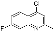 structure of CAS# 18529-04-9, 4-氯-7-氟-2-甲基喹啉