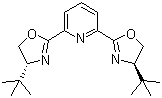 structure of CAS# 185346-17-2, 2,6-双[(4R)-4-叔丁基-2-恶唑啉基]吡啶