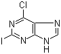 structure of CAS# 18552-90-4, 2-碘-6-氯嘌呤