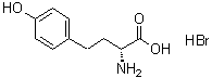 structure of CAS# 185617-14-5, (alphaR)-alpha-氨基-4-羟基苯丁酸氢溴酸盐