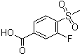 structure of CAS# 185945-88-4, 3-氟-4-甲磺酰基苯甲酸