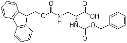 structure of CAS# 185968-90-5, N-苄氧羰基-N'-芴甲氧羰基-D-2,3-二氨基丙酸
