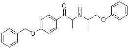 CAS 登录号：1860-67-9, 2-[(1-甲基-2-苯氧基乙基)氨基]-1-[4-(苯基甲氧基)苯基]-1-丙酮