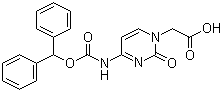 structure of CAS# 186046-78-6, (4-N-(Benzhydryloxycarbonyl)cytosine)-1-acetic acid