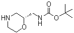 structure of CAS# 186202-57-3, [(2R)-2-吗啉基甲基]氨基甲酸叔丁酯