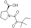 structure of CAS# 186268-78-0, (2S)-1-(1,2-二氧代-3,3-二甲基戊基)-2-吡咯烷甲酸