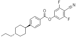 CAS 登录号：186320-72-9, 4-(反式-4-丙基环己基)苯甲酸 4-氰基-3,5-二氟苯基酯