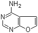structure of CAS# 186454-70-6, 4-氨基呋喃并[2,3-d]嘧啶