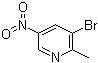 structure of CAS# 186593-42-0, 3-Bromo-2-methyl-5-nitropyridine
