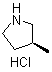 structure of CAS# 186597-29-5, (S)-3-Methylpyrrolidine hydrochloride