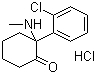 CAS 登录号：1867-66-9, 盐酸氯氨酮, (+/-)-2-(2-氯苯基)-2-(甲基氨基)环己酮盐酸盐