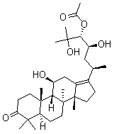 structure of CAS# 18674-16-3, 泽泻醇 A 24-醋酸酯