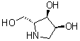 CAS 登录号：186759-56-8 (52019-89-3), rel-(2R,3R,4S)-2-(羟基甲基)-3,4-吡咯烷二醇