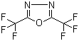 structure of CAS# 1868-48-0, 2,5-二(三氟甲基)-1,3,4-恶二唑