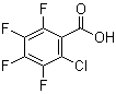 structure of CAS# 1868-80-0, 2-Chloro-3,4,5,6-tetrafluorobenzoic acid
