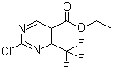 structure of CAS# 187035-79-6, 2-氯-4-三氟甲基嘧啶-5-甲酸乙酯