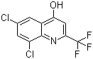 structure of CAS# 18706-23-5, 6,8-二氯-4-羟基-2-(三氟甲基)喹啉