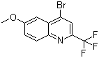 structure of CAS# 18706-38-2, 4-溴-6-甲氧基-2-(三氟甲基)喹啉