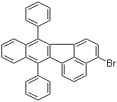 structure of CAS# 187086-32-4, 3-Bromo-7,12-diphenylbenzo[k]fluoranthene