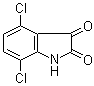 structure of CAS# 18711-13-2, 4,7-Dichloro-1H-indole-2,3-dione