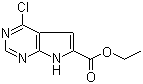 structure of CAS# 187725-00-4, 4-氯-7H-吡咯并[2,3-d]嘧啶-6-甲酸乙酯