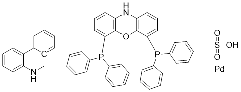 structure of CAS# 1878105-23-7, N-XantPhos 钯 G4