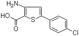 structure of CAS# 187949-86-6, 3-氨基-5-(4-氯苯基)-2-噻吩甲酸