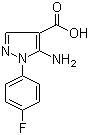 structure of CAS# 187949-90-2, 5-氨基-1-(4-氟苯基)-1H-吡唑-4-羧酸