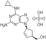 CAS 登录号：188062-50-2, 硫酸阿巴卡韦, (1S,4R)-4-[2-氨基-6-(环丙基氨基)-9H-嘌呤-9-基]-2-环戊烯-1-甲醇硫酸盐