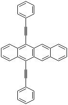 structure of CAS# 18826-29-4, 5,12-双(苯乙炔基)并四苯