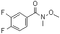 structure of CAS# 188345-25-7, 3,4-二氟-N-甲氧基-N-甲基苯甲酰胺