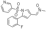CAS # 1883595-39-8, 5-(2-Fluorophenyl)-N-methyl-1-(3-pyridinylsulfonyl)-1H-pyrrole-3-methanimine N-oxide