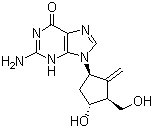 structure of CAS# 188399-46-4, 2-氨基-1,9-二氢-9-[(1R,3S,4R)-4-羟基-3-(羟基甲基)-2-亚甲基环戊基]-6H-嘌呤-6-酮