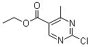 structure of CAS# 188781-08-0, 2-氯-4-甲基-5-嘧啶羧酸乙酯