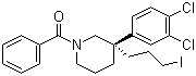CAS 登录号：188916-67-8, [(3S)-3-(3,4-二氯苯基)-3-(3-碘丙基)-1-哌啶基]苯基甲酮