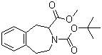 structure of CAS# 188990-13-8, 1,2,4,5-Tetrahydro-3H-3-benzazepine-2,3-dicarboxylic acid 3-(tert-butyl) 2-methyl ester