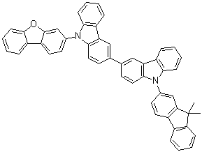 CAS 登录号：1890157-72-8, 9-(3-二苯并呋喃基)-9'-(9,9-二甲基-9H-芴-2-基)-3,3'-联-9H-咔唑
