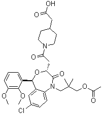structure of CAS# 189060-13-7, 拉帕司他乙酸酯