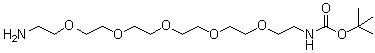 structure of CAS# 189209-27-6, 19-氨基-5,8,11,14,17-五氧杂-2-氮杂十九烷酸叔丁酯
