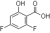 structure of CAS# 189283-54-3, 2,4-二氟-6-羟基苯甲酸