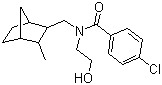 CAS # 18966-32-0, Clocanfamide, Clorocanfamide, 4-Chloro-N-(2-hydroxyethyl)-N-[(5-methyl-6-bicyclo[2.2.1]heptanyl)methyl]benzamide