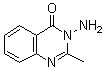 structure of CAS# 1898-06-2, 2-甲基-3-氨基-4-喹唑啉酮