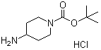 structure of CAS# 189819-75-8, 4-氨基哌啶-1-羧酸叔丁酯盐酸盐