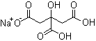 structure of CAS# 18996-35-5, Monosodium citrate