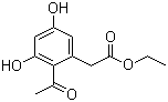structure of CAS# 19054-27-4, 2-乙酰基-3,5-二羟基苯乙酸乙酯